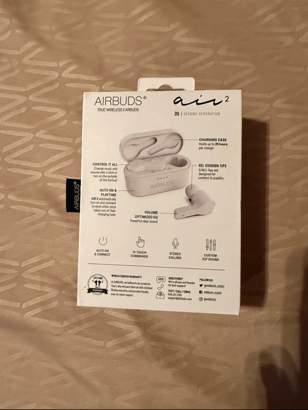 Airbuds air2 True Wireless Earbuds - White